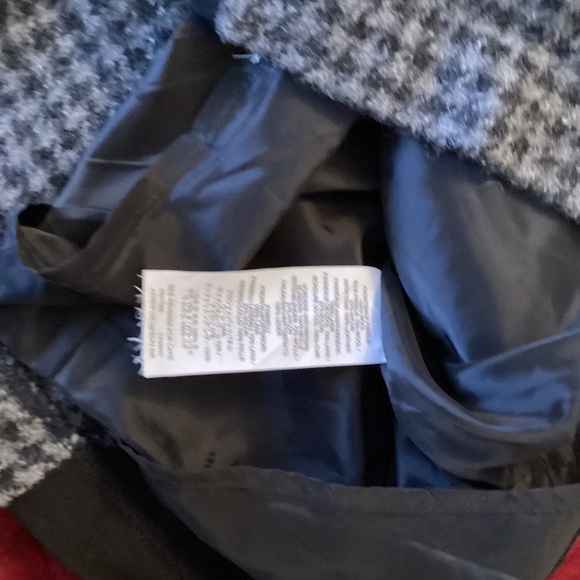 J Crew Wool w/ Leather Trim Dress, Houndstooth, short sleeve, size 8, - Picture 8 of 11